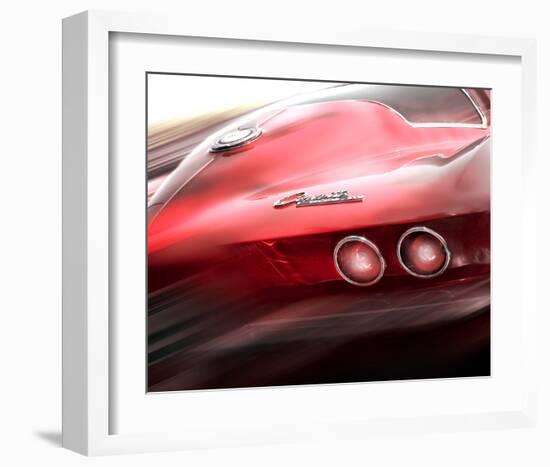 Corvette El Diablo-Richard James-Framed Art Print