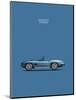 Corvette Stingray 1967 Blue-Mark Rogan-Mounted Art Print