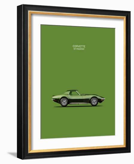 Corvette Stingray 1970 Green-Mark Rogan-Framed Premium Giclee Print