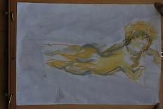 Flying angel-Cosima Duggal-Mounted Giclee Print