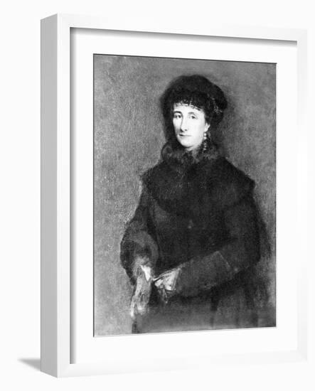 Cosima Wagner - portrait-Franz Seraph von Lenbach-Framed Giclee Print