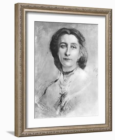 Cosima Wagner portrait-Franz Seraph von Lenbach-Framed Giclee Print