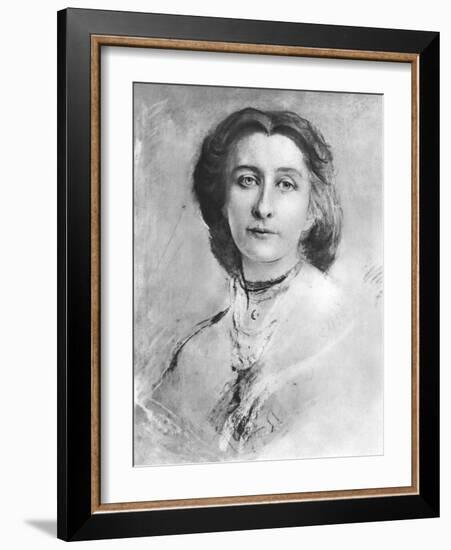 Cosima Wagner portrait-Franz Seraph von Lenbach-Framed Giclee Print