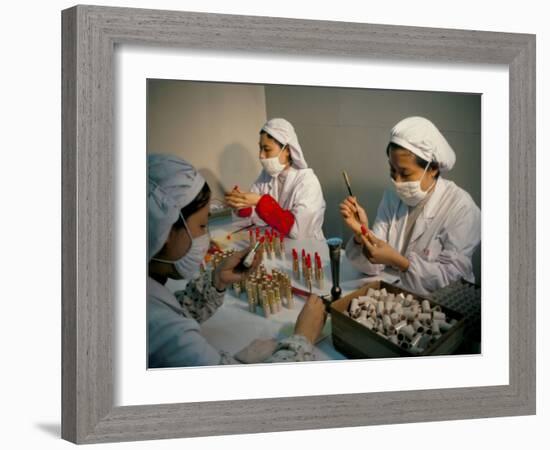 Cosmetics Factory, Guanzhou, Guangdong Province, China-David Lomax-Framed Photographic Print