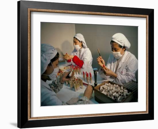 Cosmetics Factory, Guanzhou, Guangdong Province, China-David Lomax-Framed Photographic Print