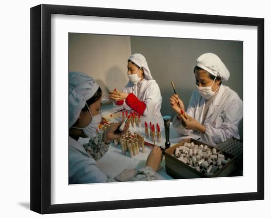 Cosmetics Factory, Guanzhou, Guangdong Province, China-David Lomax-Framed Photographic Print