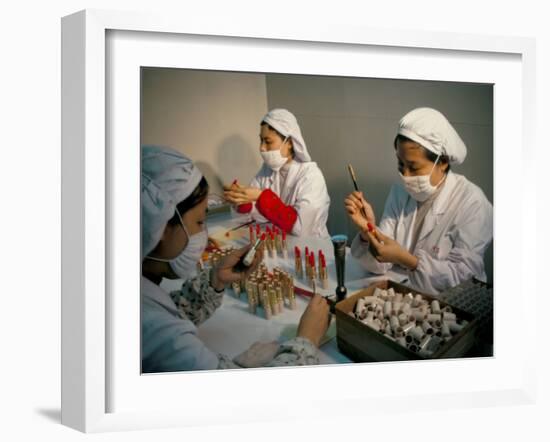 Cosmetics Factory, Guanzhou, Guangdong Province, China-David Lomax-Framed Photographic Print