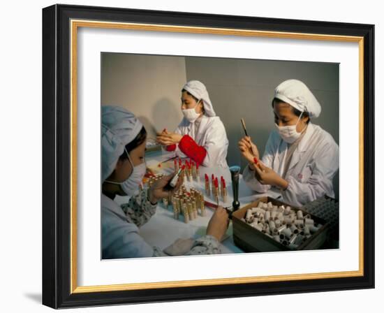 Cosmetics Factory, Guanzhou, Guangdong Province, China-David Lomax-Framed Photographic Print