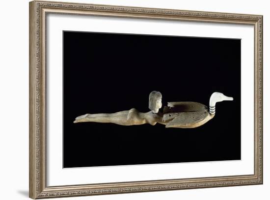 Cosmetics Spoon in the Shape of Swimmer, Ca 1400 BC-null-Framed Giclee Print