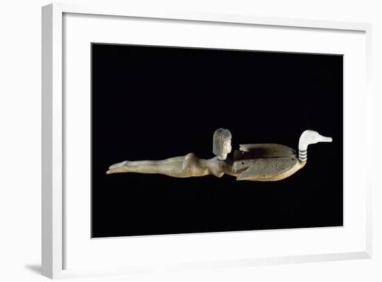 Cosmetics Spoon in the Shape of Swimmer, Ca 1400 BC-null-Framed Giclee Print