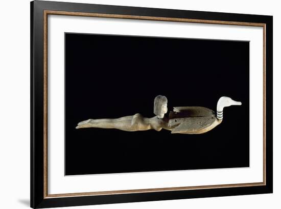 Cosmetics Spoon in the Shape of Swimmer, Ca 1400 BC-null-Framed Giclee Print