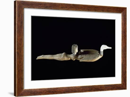 Cosmetics Spoon in the Shape of Swimmer, Ca 1400 BC-null-Framed Giclee Print