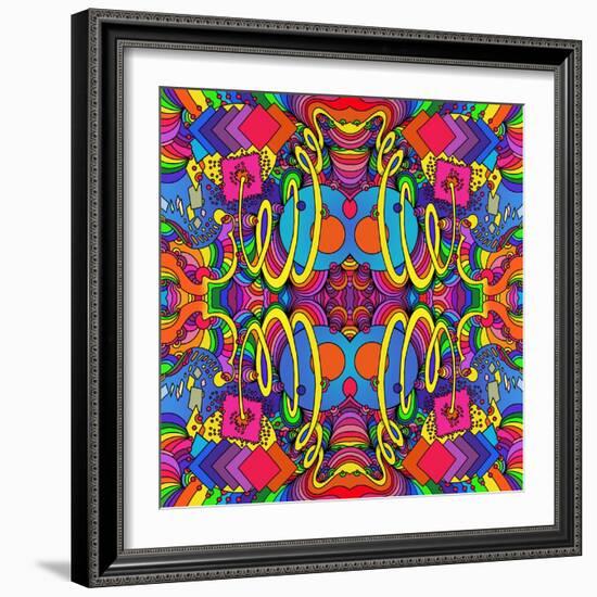 Cosmic Bang B-Howie Green-Framed Giclee Print