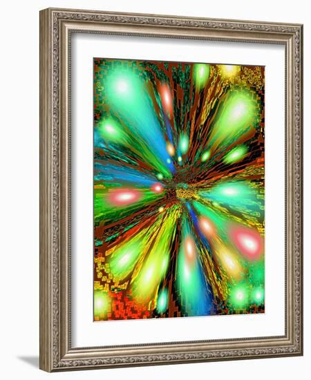 Cosmic Colour Splash-Ruth Palmer 2-Framed Art Print