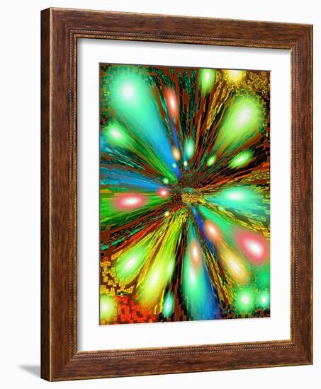 Cosmic Colour Splash-Ruth Palmer 2-Framed Art Print