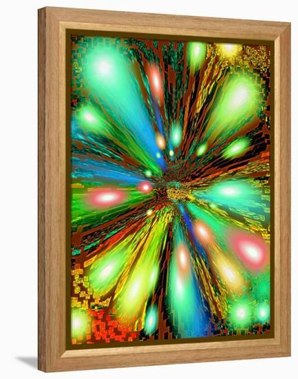 Cosmic Colour Splash-Ruth Palmer 2-Framed Stretched Canvas