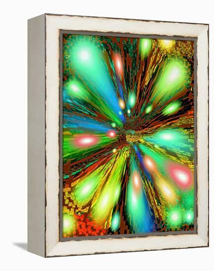 Cosmic Colour Splash-Ruth Palmer 2-Framed Stretched Canvas