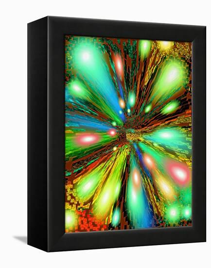 Cosmic Colour Splash-Ruth Palmer 2-Framed Stretched Canvas