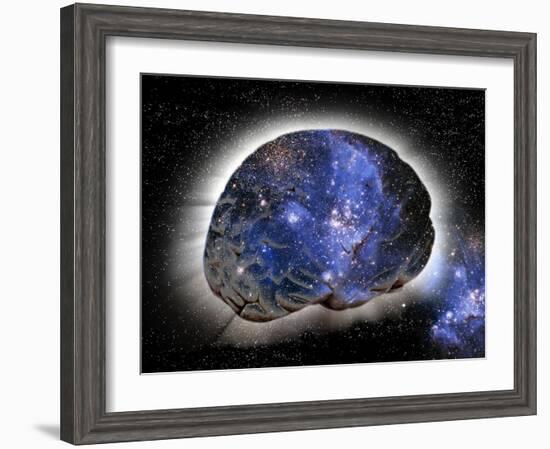 Cosmic Consciousness, Conceptual Artwork-Victor De Schwanberg-Framed Photographic Print