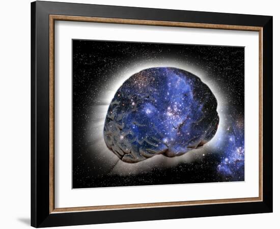 Cosmic Consciousness, Conceptual Artwork-Victor De Schwanberg-Framed Photographic Print