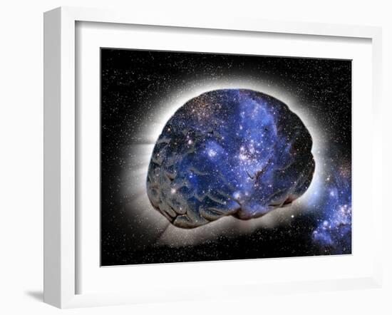 Cosmic Consciousness, Conceptual Artwork-Victor De Schwanberg-Framed Photographic Print