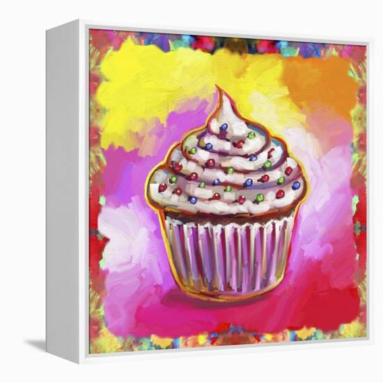 Cosmic Cupcake-Howie Green-Framed Premier Image Canvas
