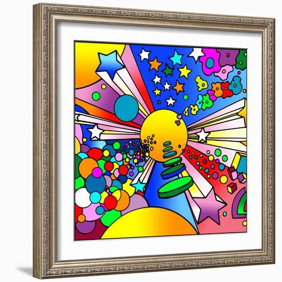 Cosmic Expanding-Howie Green-Framed Giclee Print