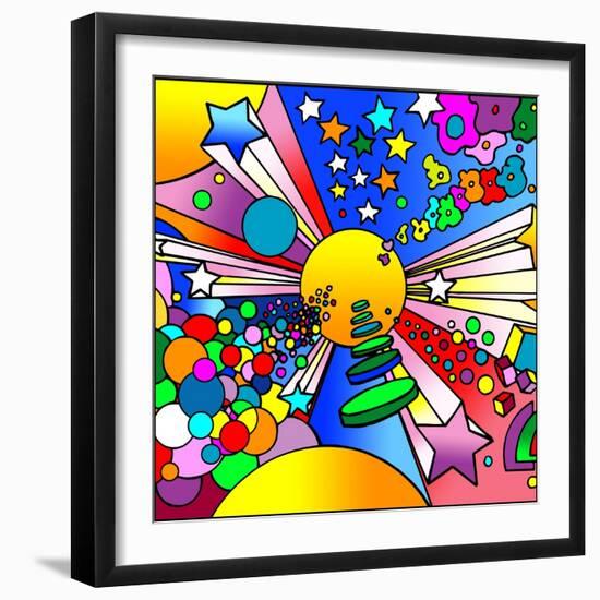 Cosmic Expanding-Howie Green-Framed Giclee Print