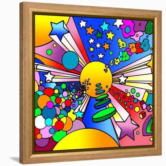 Cosmic Expanding-Howie Green-Framed Premier Image Canvas