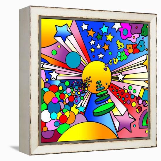 Cosmic Expanding-Howie Green-Framed Premier Image Canvas