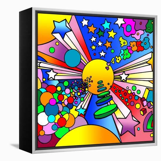 Cosmic Expanding-Howie Green-Framed Premier Image Canvas