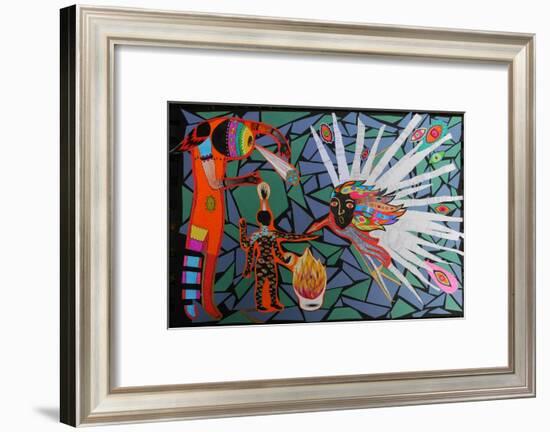 Cosmic Fight-Zanara/ Sabina Nedelcheva-Williams-Framed Giclee Print