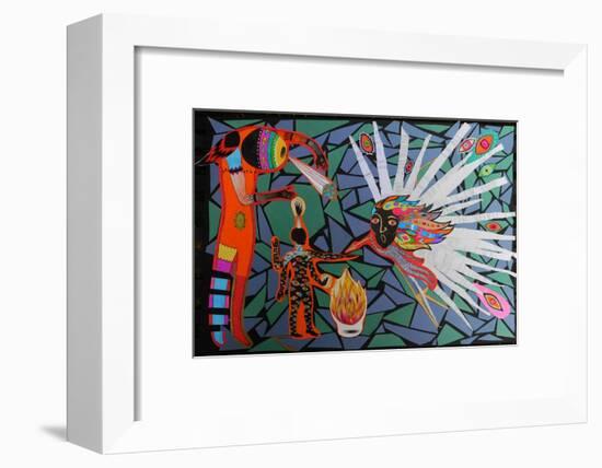 Cosmic Fight-Zanara/ Sabina Nedelcheva-Williams-Framed Giclee Print