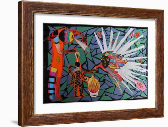 Cosmic Fight-Zanara/ Sabina Nedelcheva-Williams-Framed Giclee Print