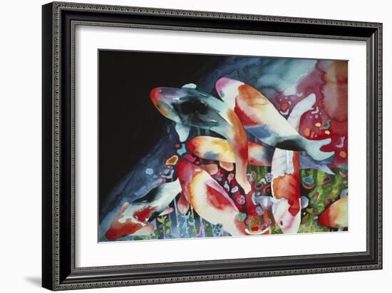 Cosmic Fish-Mary Russel-Framed Giclee Print