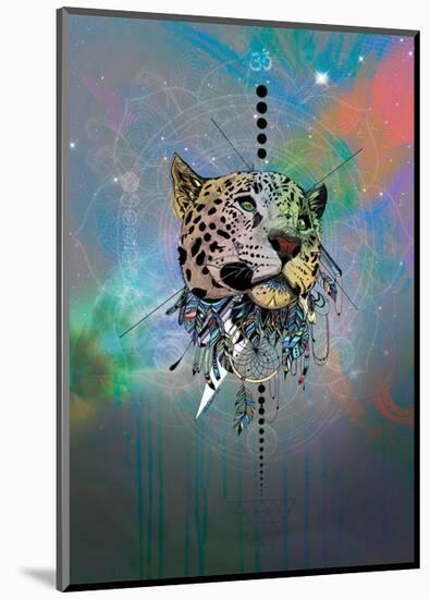 Cosmic Leopard-Karin Roberts-Mounted Art Print