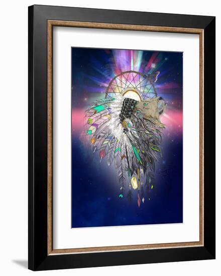 Cosmic Lion Butterfly-Karin Roberts-Framed Art Print