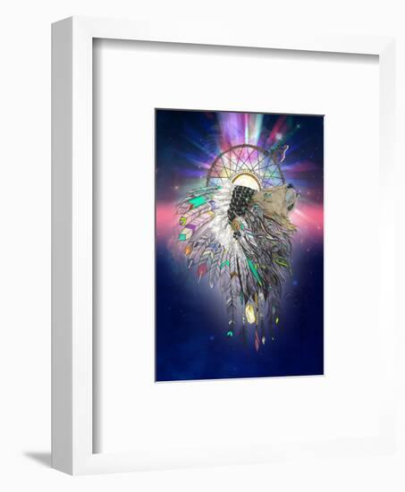 Cosmic Lion Butterfly-Karin Roberts-Framed Art Print