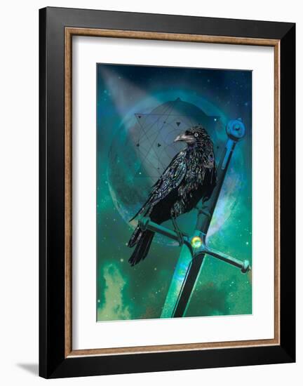 Cosmic Raven-Karin Roberts-Framed Art Print