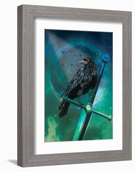 Cosmic Raven-Karin Roberts-Framed Art Print