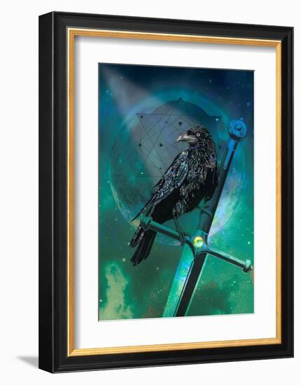 Cosmic Raven-Karin Roberts-Framed Art Print