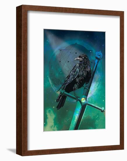 Cosmic Raven-Karin Roberts-Framed Art Print