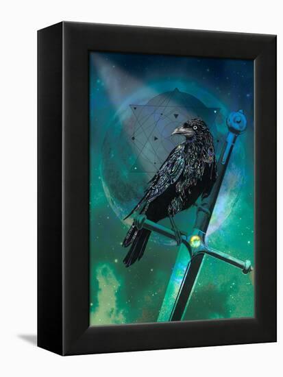 Cosmic Raven-Karin Roberts-Framed Stretched Canvas