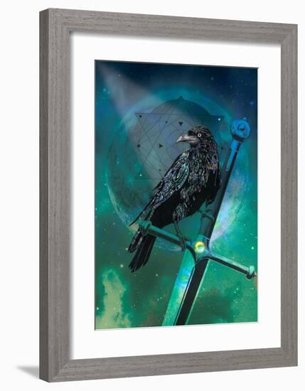 Cosmic Raven-Karin Roberts-Framed Premium Giclee Print