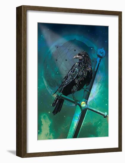 Cosmic Raven-Karin Roberts-Framed Premium Giclee Print