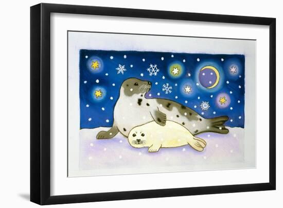 Cosmic Seals, 1997-Cathy Baxter-Framed Giclee Print