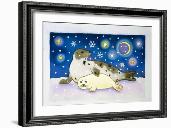 Cosmic Seals, 1997-Cathy Baxter-Framed Giclee Print