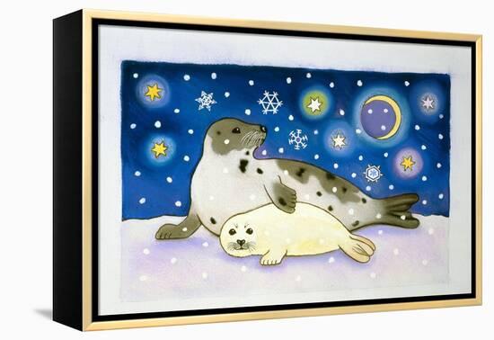 Cosmic Seals, 1997-Cathy Baxter-Framed Premier Image Canvas