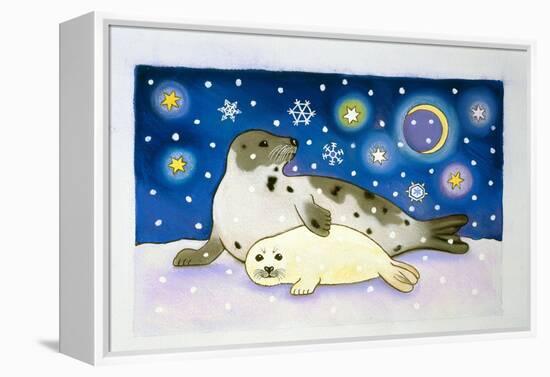 Cosmic Seals, 1997-Cathy Baxter-Framed Premier Image Canvas