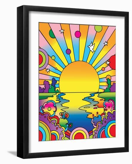 Cosmic Sun-Howie Green-Framed Giclee Print